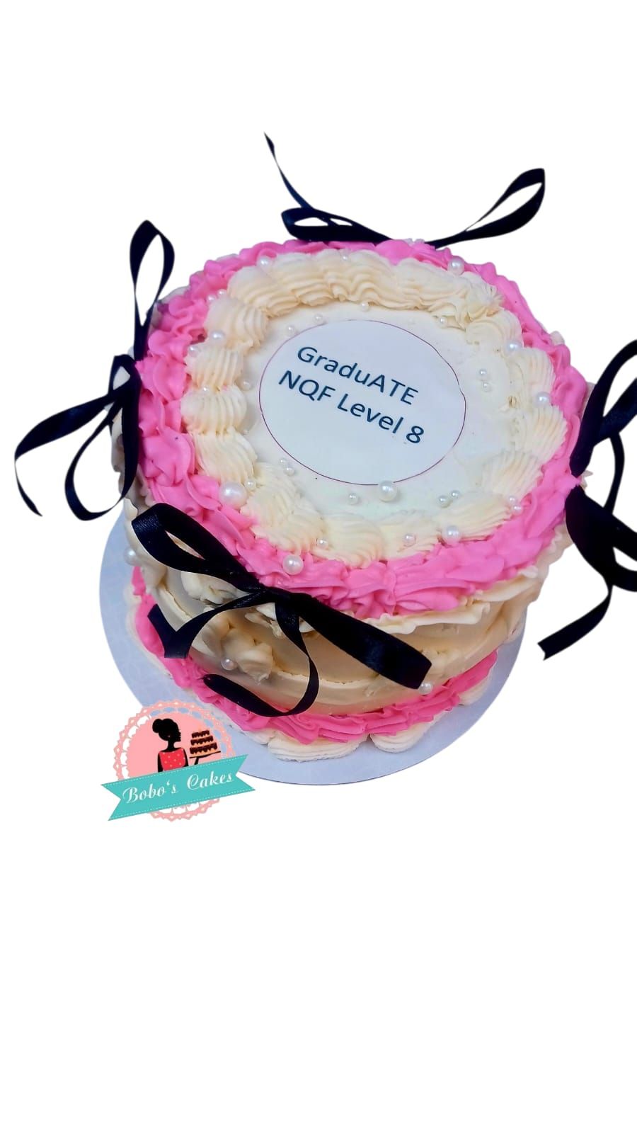 Graduation NQF Level 8 Cake — baked by Bobo's Cakes & Catering