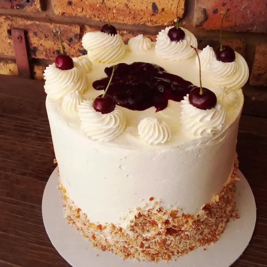 Black Forest Cherry Cake — baked by Bobo's Cakes & Catering