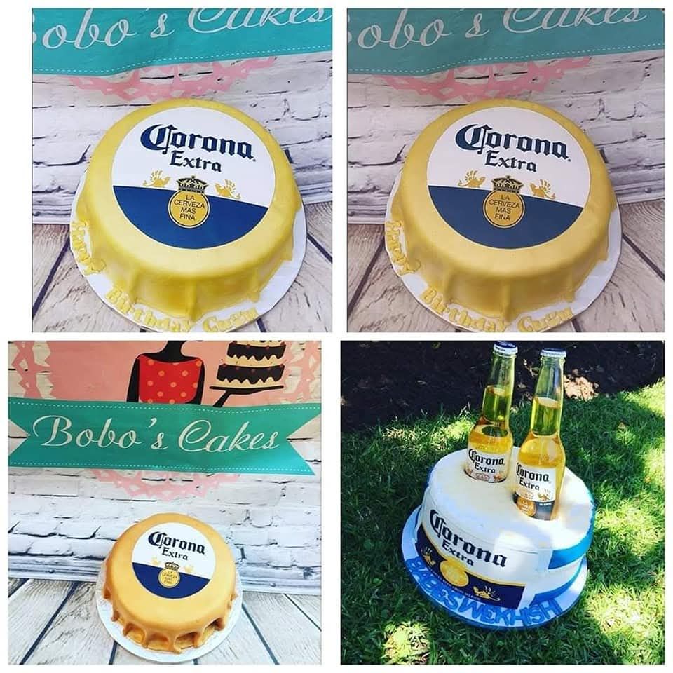 Corona Bottle Cap Cake — baked by Bobo's Cakes & Catering