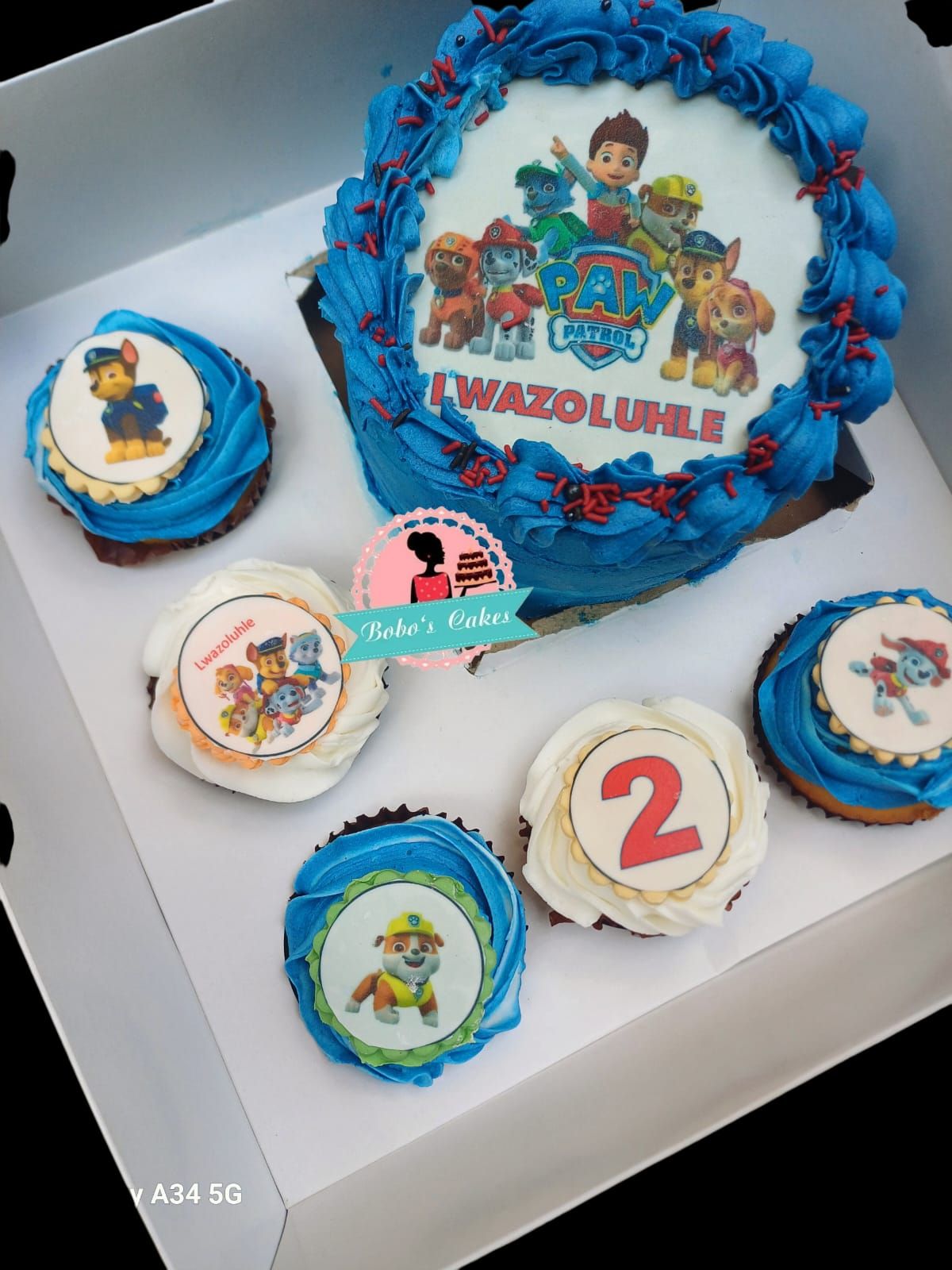 Paw Patrol Cake & Cupcakes — baked by Bobo's Cakes & Catering