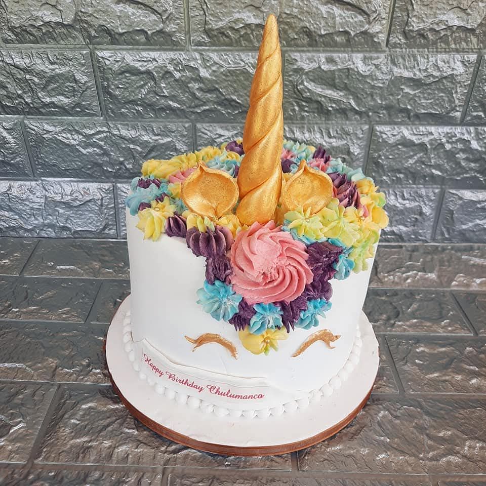 Rainbow Unicorn Cake — baked by Bobo's Cakes & Catering